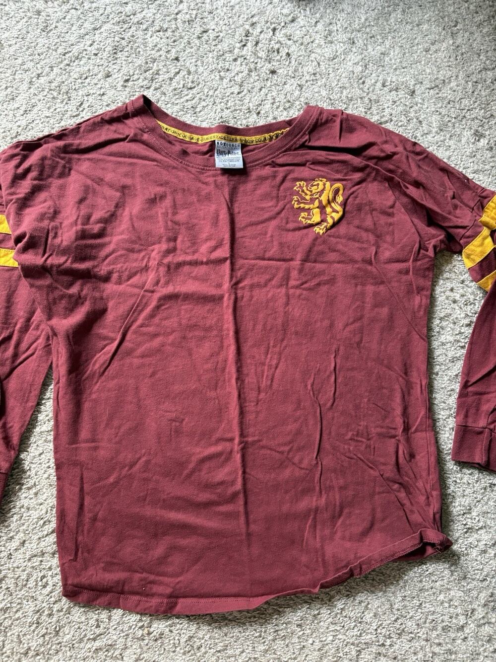 Harry Potter Gryffindor Women's Long Sleeve Shirt Size Large